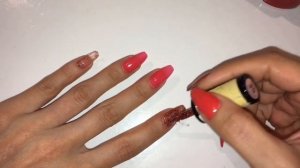 Как наносить ГЕЛЬ ЛАК в домашних условиях на Нарощенные НОГТИ