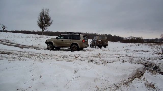 Уаз Патриот Спорт Pajero Sport и Pajero-2 тест зимних шин