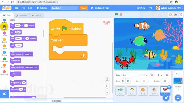 #Scratch 3 Test Lesson 2.9 Смена костюмов