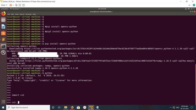 How to Install OpenCV using pip and pip3