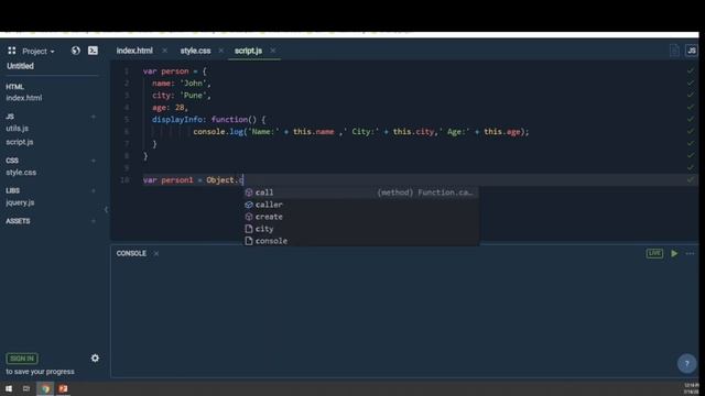 JavaScript Objects