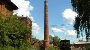 Снос заводской трубы 3
