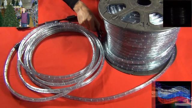 Дюралайт плоский 4800 диодов 100м LN WR DP4800LED смотреть онлайн