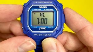 #CASIO F-108WH and CASIO W-218H (Module 3224) - How to Set the Time, Date, Alarm and Stopwatch.