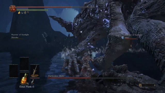 Dark Souls 3 - Dark Eater Midir with Alby and Shiruke. смотреть онлайн