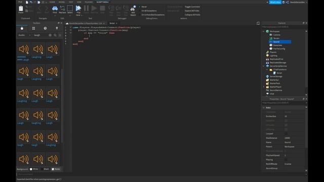 ROBLOX STUDIO | How to make Chat Functions (Parts, Sounds) [EASY] смотреть онлайн
