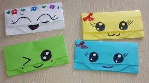 Кошелек из бумаги//занимаемся вместе с ребенком