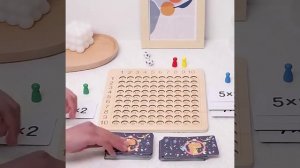 Новая настольная игра Монтессори с умножением, детские математические обучающие игрушки