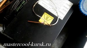 Засор капилярки на входе в испаритель  Низкотемпературный шкаф Tefcold