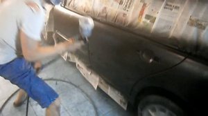 покраска мерседес 210!!!