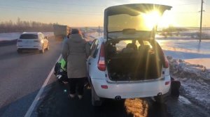 На трассе «Казань-Оренбург-Акбулак» жительнице Оренбурга помогли сотрудники ДПС
