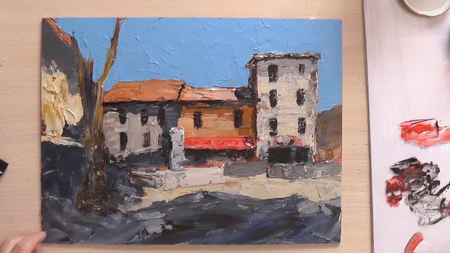 Живопись мастихином Рисования картин мастихином смотреть онлайн