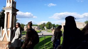 Москва 3914 Верхний Царицынский пруд, Большая дворцовая поляна, хиппятник в Царицыно лето вечер