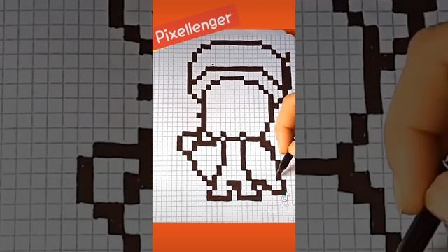 Brawl Stars Ronin Ruffs Pixel Art How to Draw Как нарисовать Ронина Гавса из игры Бравл Старс