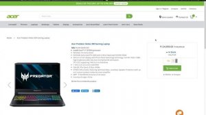 Acer Predator Helios 300 Core i7 is back in stock for Rs.124990 on Acer Official Store