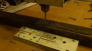 Сверление металла на самодельном ЧПУ. CNC Metal drilling