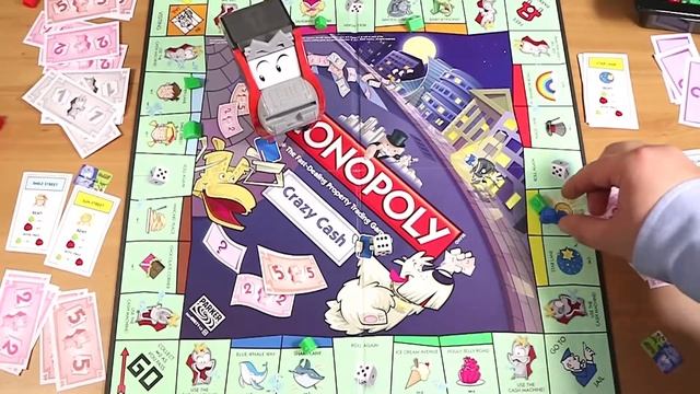 Monopoly Crazy Cash Board Game Review & Full Playthrough | Board Game Night