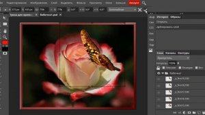 Photopea GIF анимация на фоне JPEG