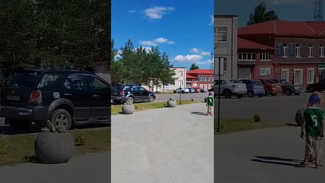 Фонтан в центре Кесовой Горы