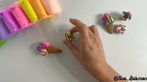 Как слепить сладости из воздушного пластилина: мороженое, пончик и капкейк