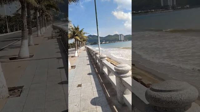 Прогулка по Северу Нячанга, море, пляж, банкомат VRB локация.
