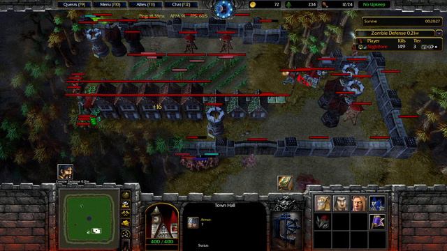 【WarCraft 3】Zombie Defense v0.21w ► Game 35 (Commandant) ★ Normal | Plains (23 Minutes) ║#280║ смотреть онлайн