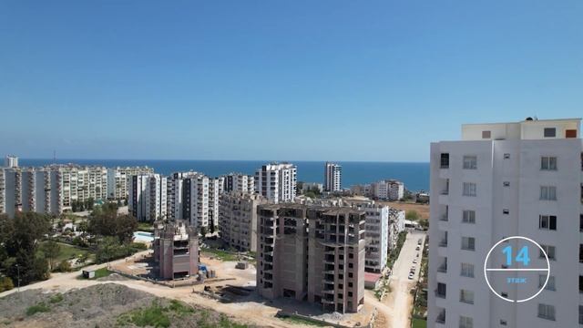 ПРОЕКТ №13 ПОЭТАЖНЫЙ ВИД С КВАРТИР. Мерсин недвижимость Турция