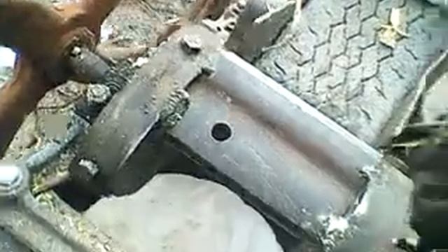 Веткорез с самодельным сдвоенным шкивом к мотоблоку. смотреть онлайн