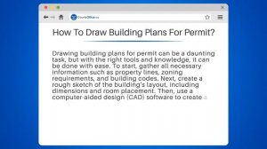 How To Draw Building Plans For Permit? - CountyOffice.org