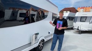 Обзор немецкого автодома/кемпера/прицепа-дачи/дома на колесах Hobby Premium 495 UL 2012 года