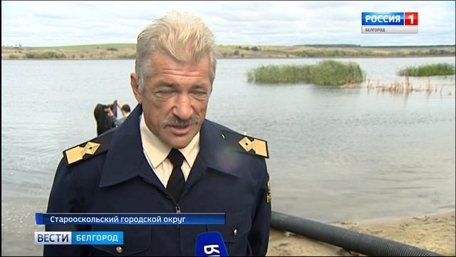 ГТРК Белгород - В старооскольское водохранилище выпустили 125 тыс. мальков сазана