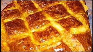 Сырный хлеб Греческая выпечка Τυρόψωμο.mp4