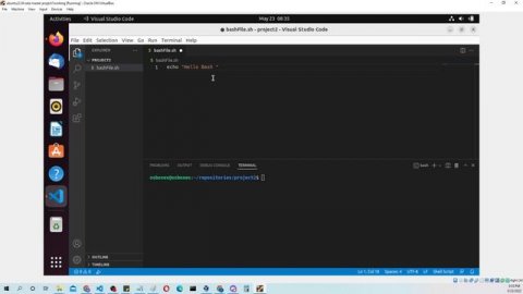 How to run / execute bash script in VScode