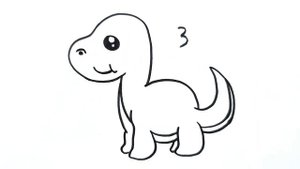 How to draw a dinosaur from number 3 (1)