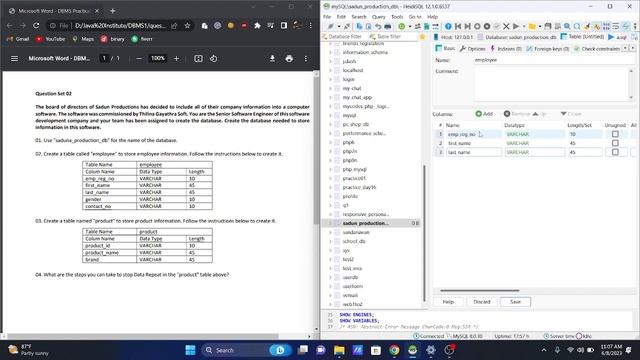 Data Base Task 02 | How to Create Tables | 1st Year | Java Institute | Sandaruwan Dhanushka смотреть онлайн
