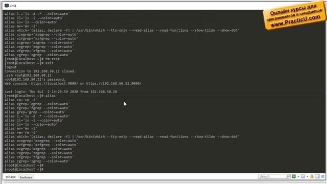 Настройка терминала и alias смотреть онлайн