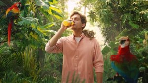 Новый Pulpy ананас-манго с кусочками ананаса. Реклама Палпи Ананас!