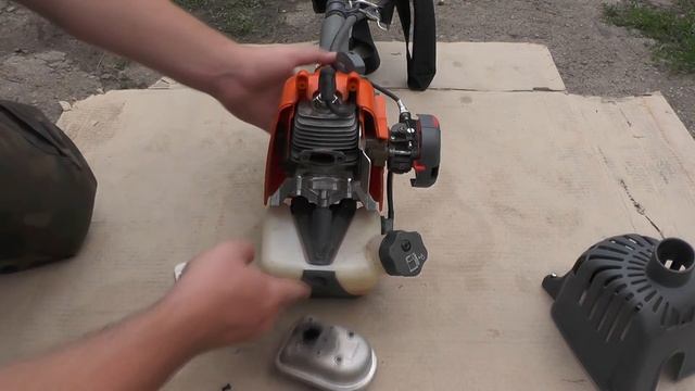 Удаление катализатора Oleo-mac Sparta 250 (Sparta 25)