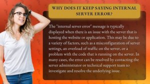 Why does it keep saying internal server error?