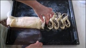 Плетенка из теста с маком