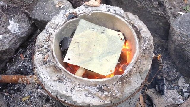 самодельная печка для плавки алюминия тест смотреть онлайн