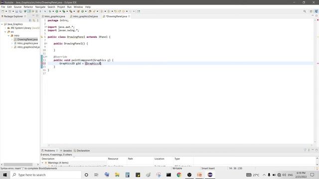 Setting screen for graphics in java swing 2nd method | Graphics in java | Razsoft education | part смотреть онлайн