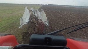 Вспашка на МТЗ 3522 плуг ППО-8-40 Рабочие моменты!