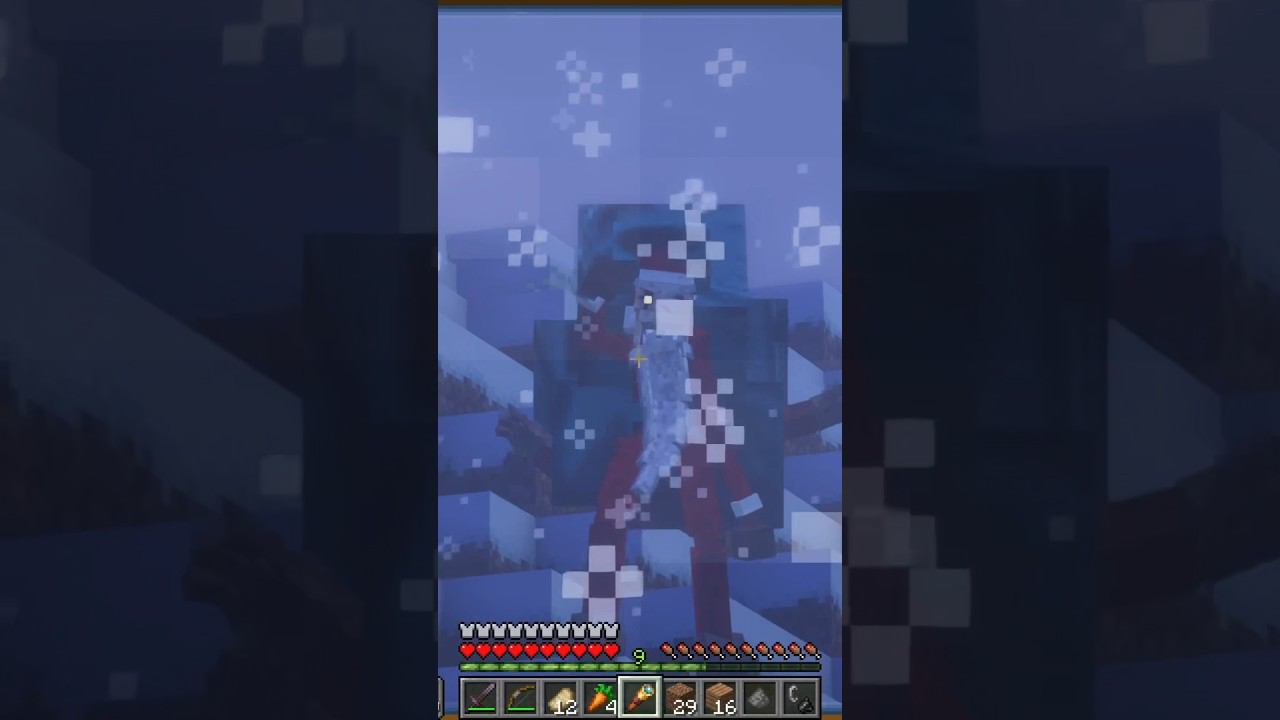 Санта в Майнкрафте, я испугался #minecraft #майнкрафт смотреть онлайн