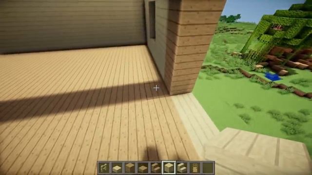 Minecraft: Large Wooden House Tutorial - How to Build a Survival House in Minecraft / Easy / смотреть онлайн