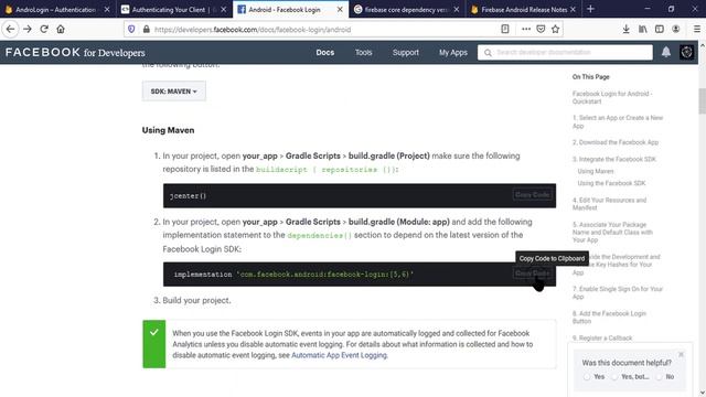 How to Register Your App to Firebase and Facebook | Amdroid Studio Project смотреть онлайн