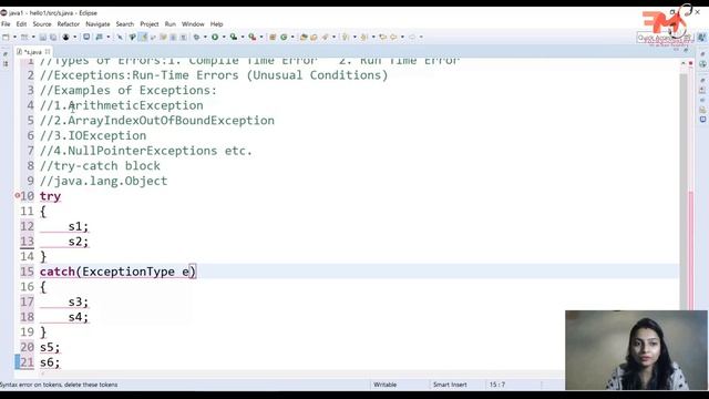 #47 Exception Handling in Java| Try-Catch Block in Java | Examples| CORE JAVA