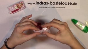 Anleitung: Kleine Valentins-Box für 2 Schokoriegel mit Stampin'Up!-Produkten