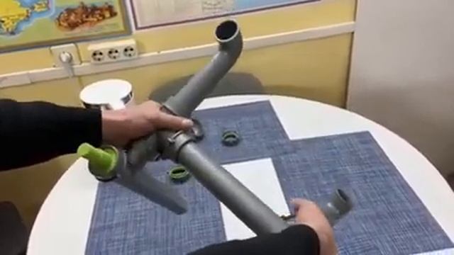 Установка сифона в мойку в разных уровнях. 1 часть смотреть онлайн