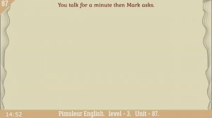 87?урок по методу доктора Пимслера. Американский английский